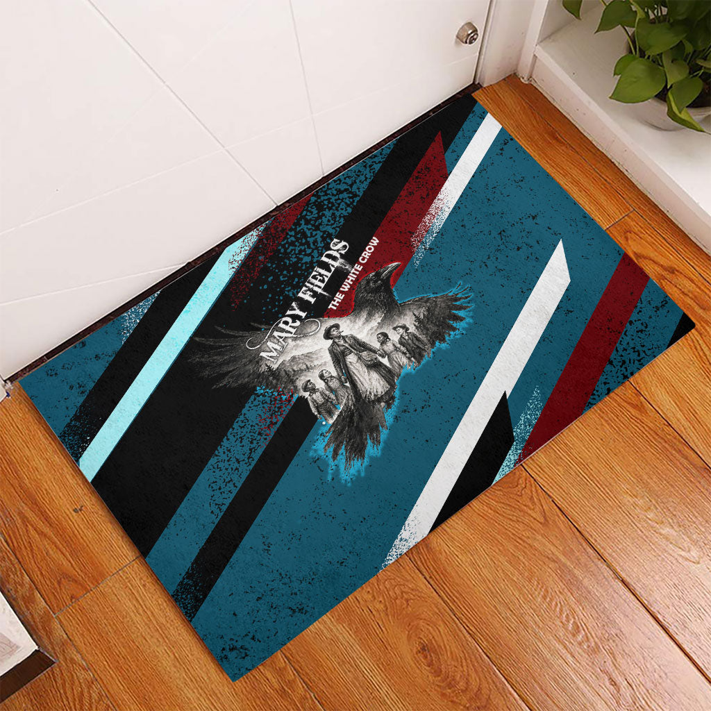 Mary Fields The White Crow Rubber Doormat Vintage Grunge Wild West Portrait And Crow
