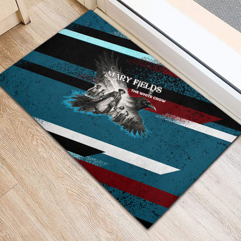 Mary Fields The White Crow Rubber Doormat Vintage Grunge Wild West Portrait And Crow