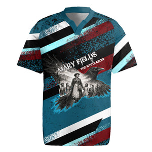 Mary Fields The White Crow Rugby Jersey Vintage Grunge Wild West Portrait And Crow