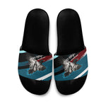 Mary Fields The White Crow Slide Sandals Vintage Grunge Wild West Portrait And Crow