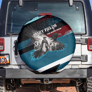 Mary Fields The White Crow Spare Tire Cover Vintage Grunge Wild West Portrait And Crow