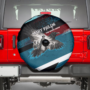 Mary Fields The White Crow Spare Tire Cover Vintage Grunge Wild West Portrait And Crow