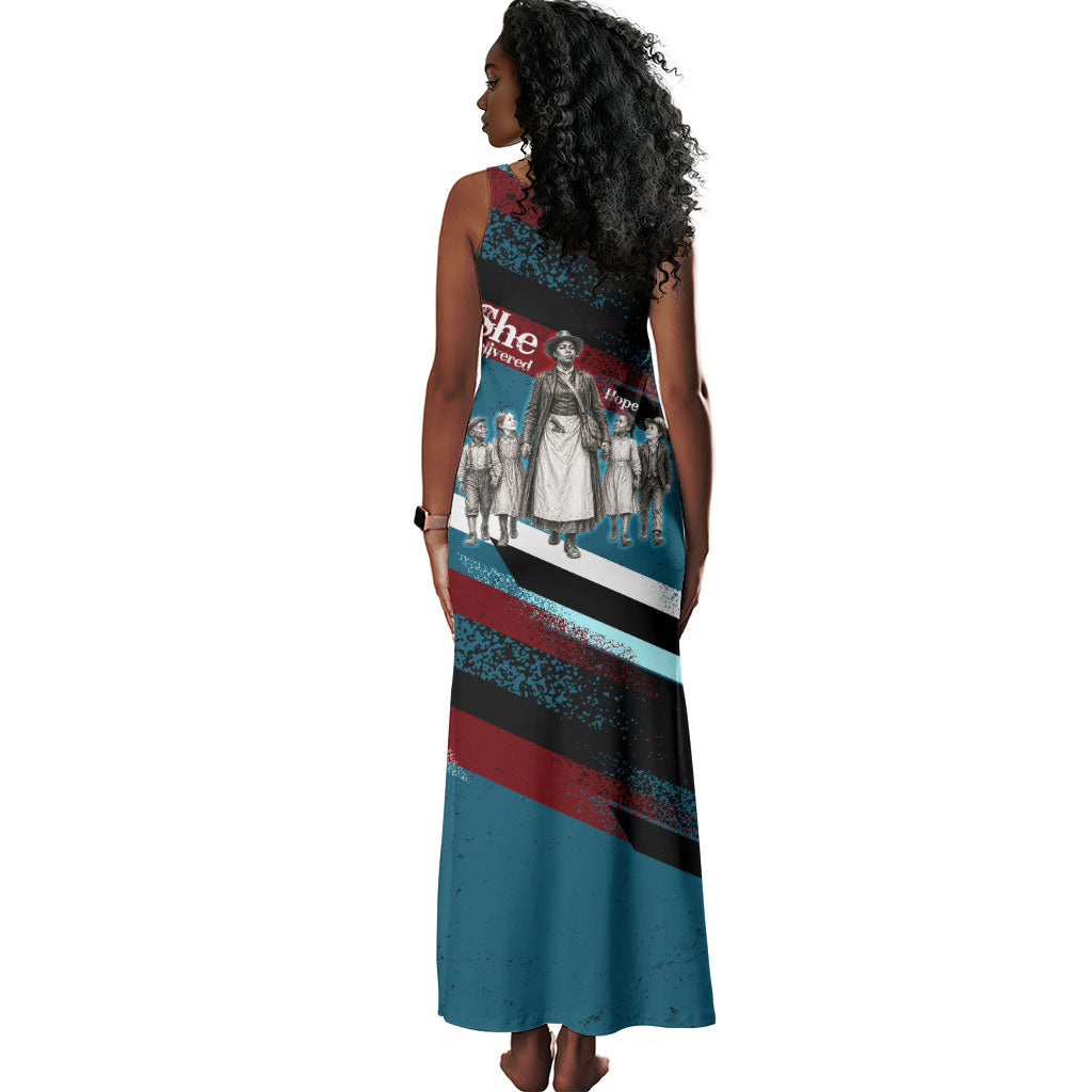 Mary Fields The White Crow Tank Maxi Dress Vintage Grunge Wild West Portrait And Crow