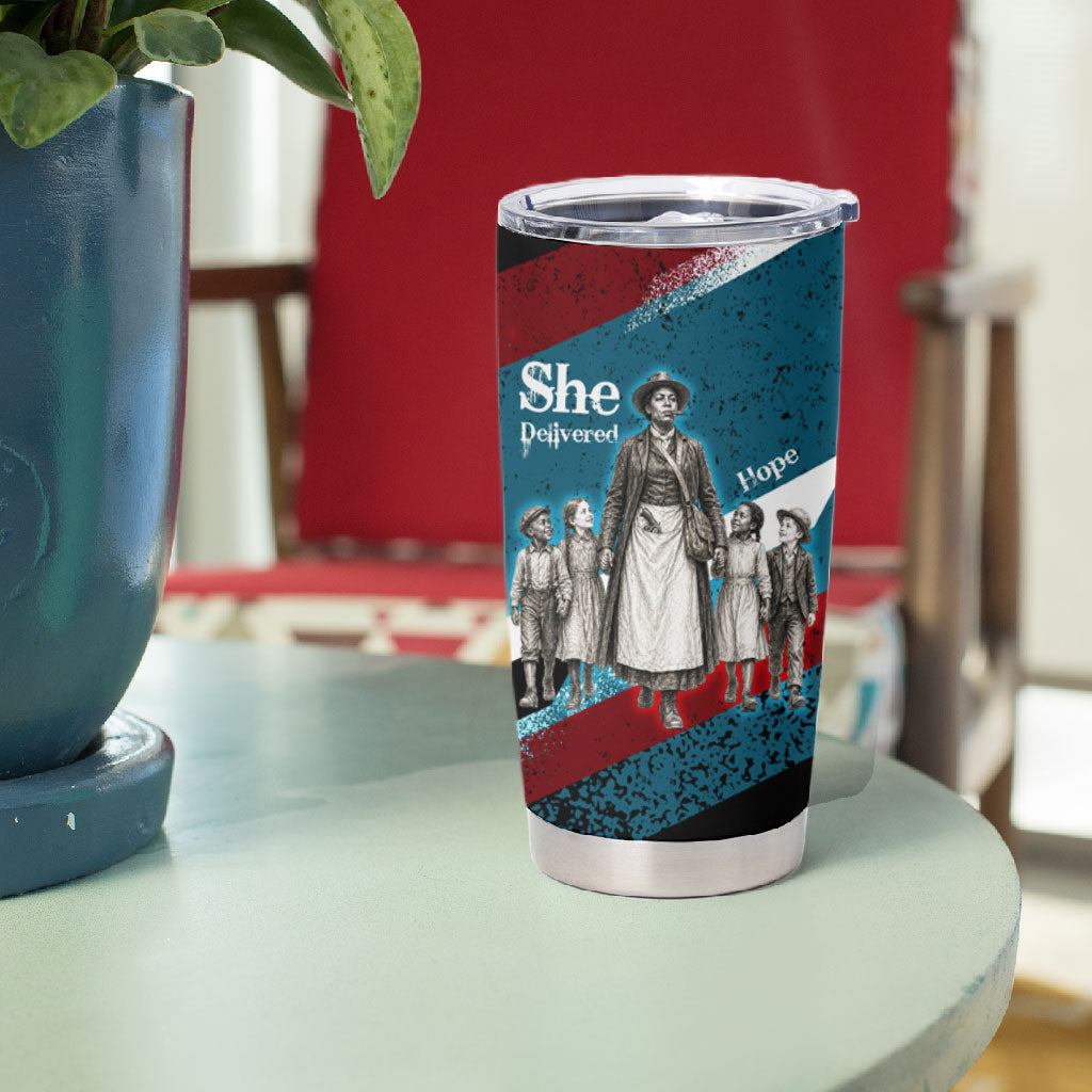 Mary Fields The White Crow Tumbler Cup Vintage Grunge Wild West Portrait And Crow