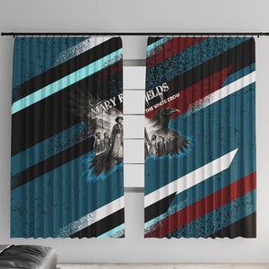 Mary Fields The White Crow Window Curtain Vintage Grunge Wild West Portrait And Crow
