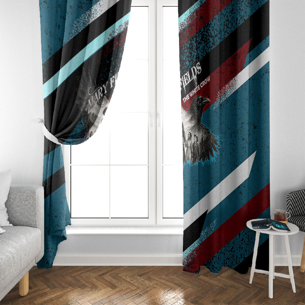 Mary Fields The White Crow Window Curtain Vintage Grunge Wild West Portrait And Crow