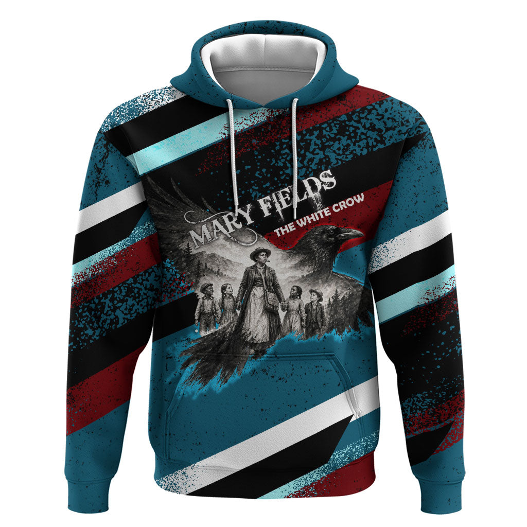 Mary Fields The White Crow Zip Hoodie Vintage Grunge Wild West Portrait And Crow