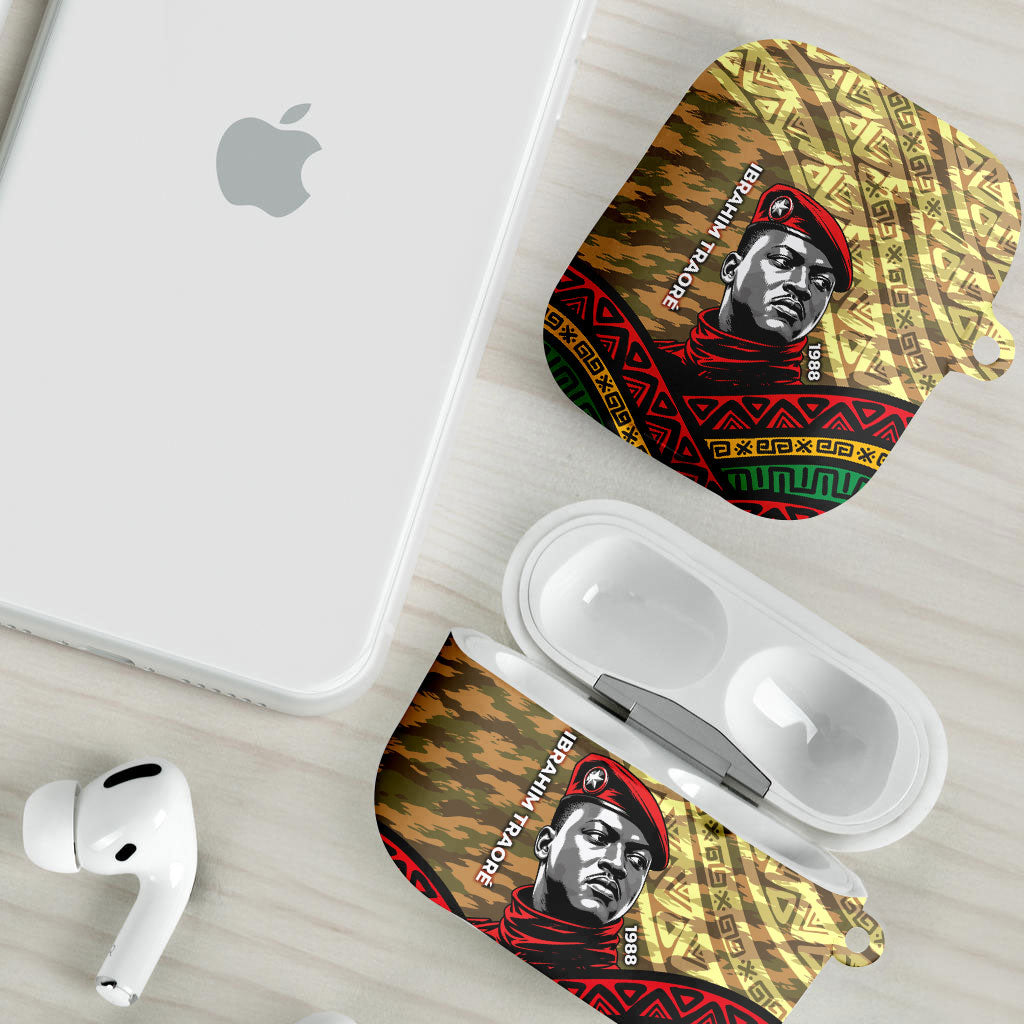 Ibrahim Traore Burkina Faso AirPods Case West African Revolutionary Art
