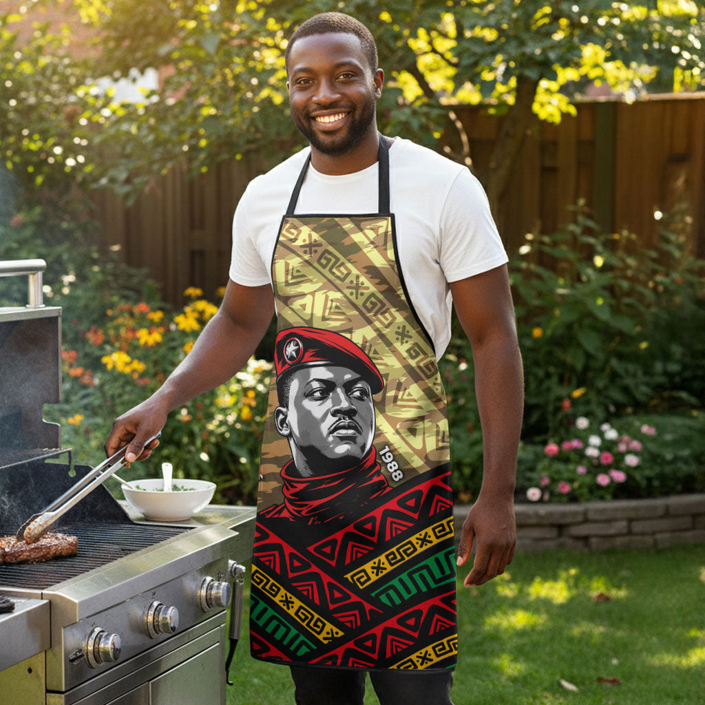 Ibrahim Traore Burkina Faso Apron West African Revolutionary Art