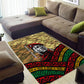 Ibrahim Traore Burkina Faso Area Rug West African Revolutionary Art