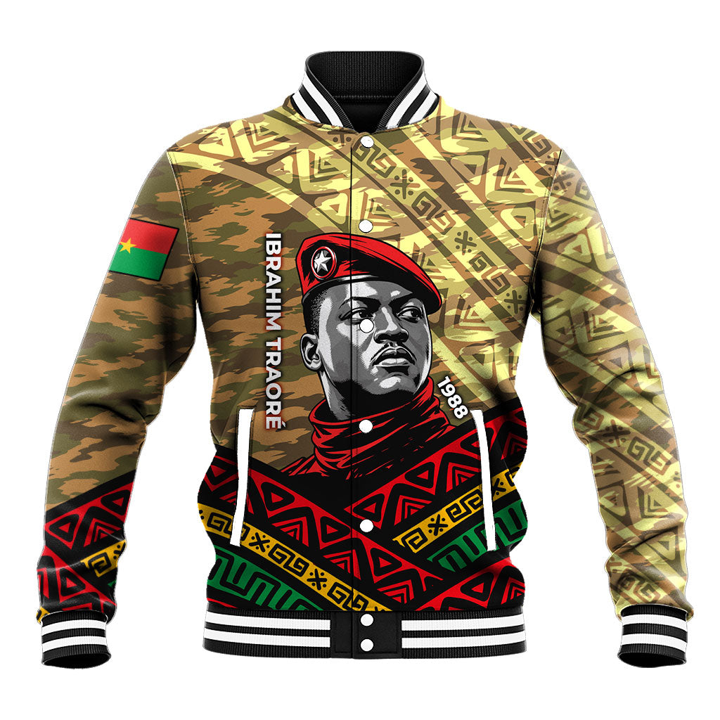 Ibrahim Traore Burkina Faso Baseball Jacket West African Revolutionary Art