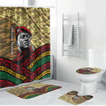 Ibrahim Traore Burkina Faso Bathroom Set West African Revolutionary Art
