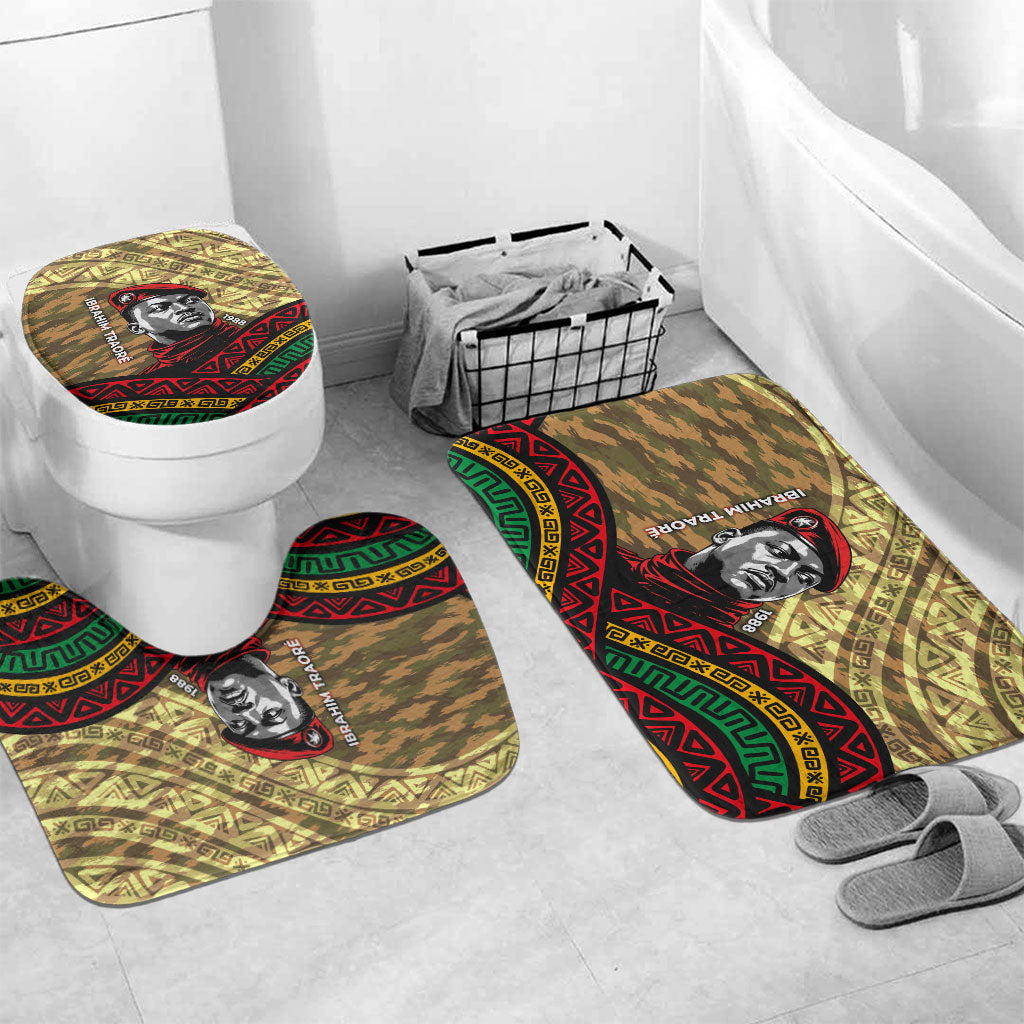 Ibrahim Traore Burkina Faso Bathroom Set West African Revolutionary Art