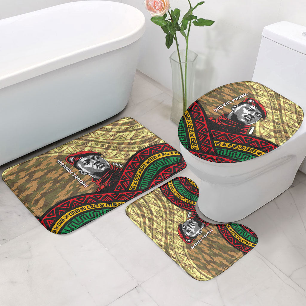 Ibrahim Traore Burkina Faso Bathroom Set West African Revolutionary Art