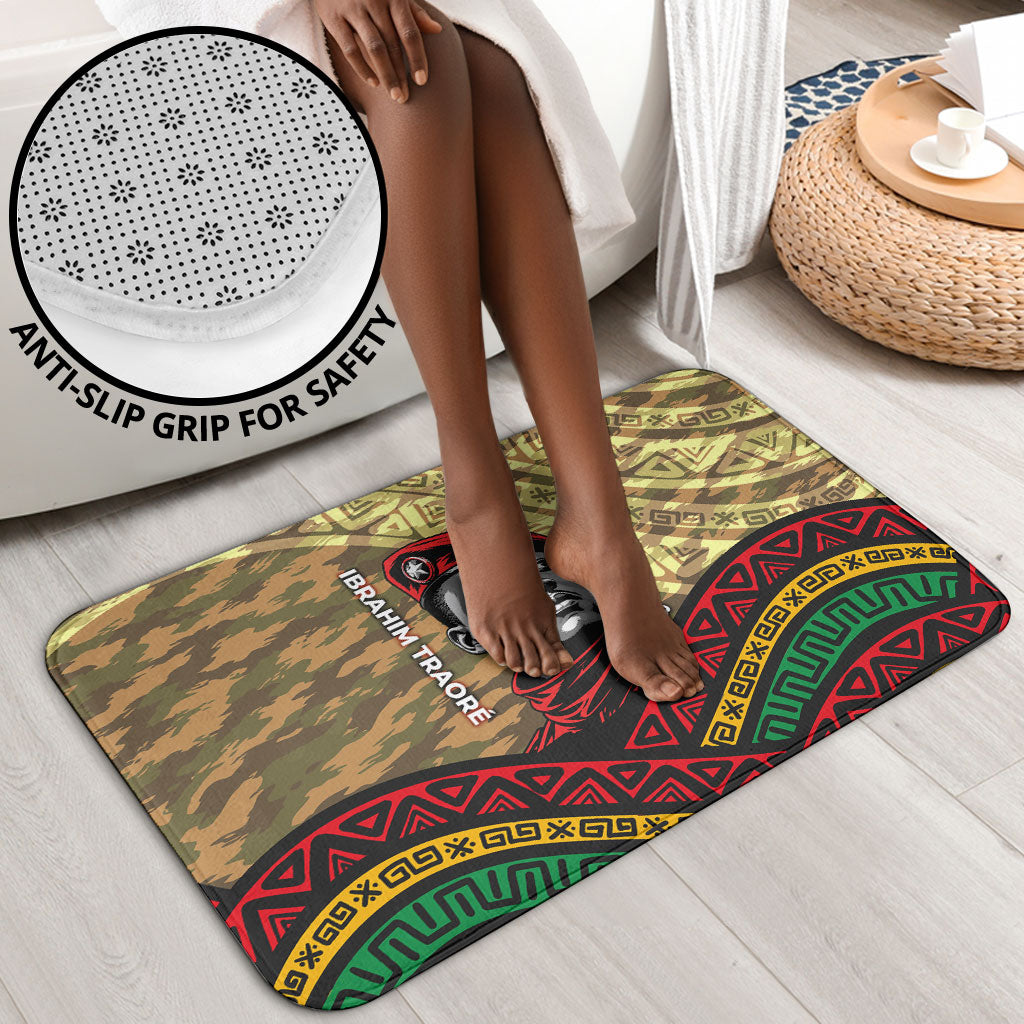 Ibrahim Traore Burkina Faso Bathroom Set West African Revolutionary Art