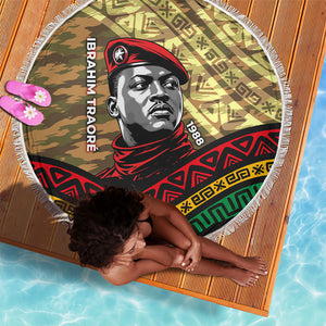 Ibrahim Traore Burkina Faso Beach Blanket West African Revolutionary Art