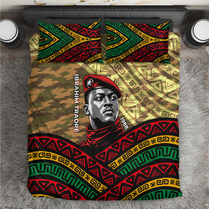 Ibrahim Traore Burkina Faso Bedding Set West African Revolutionary Art
