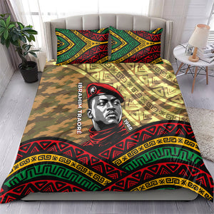 Ibrahim Traore Burkina Faso Bedding Set West African Revolutionary Art