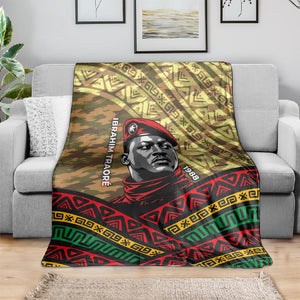 Ibrahim Traore Burkina Faso Blanket West African Revolutionary Art