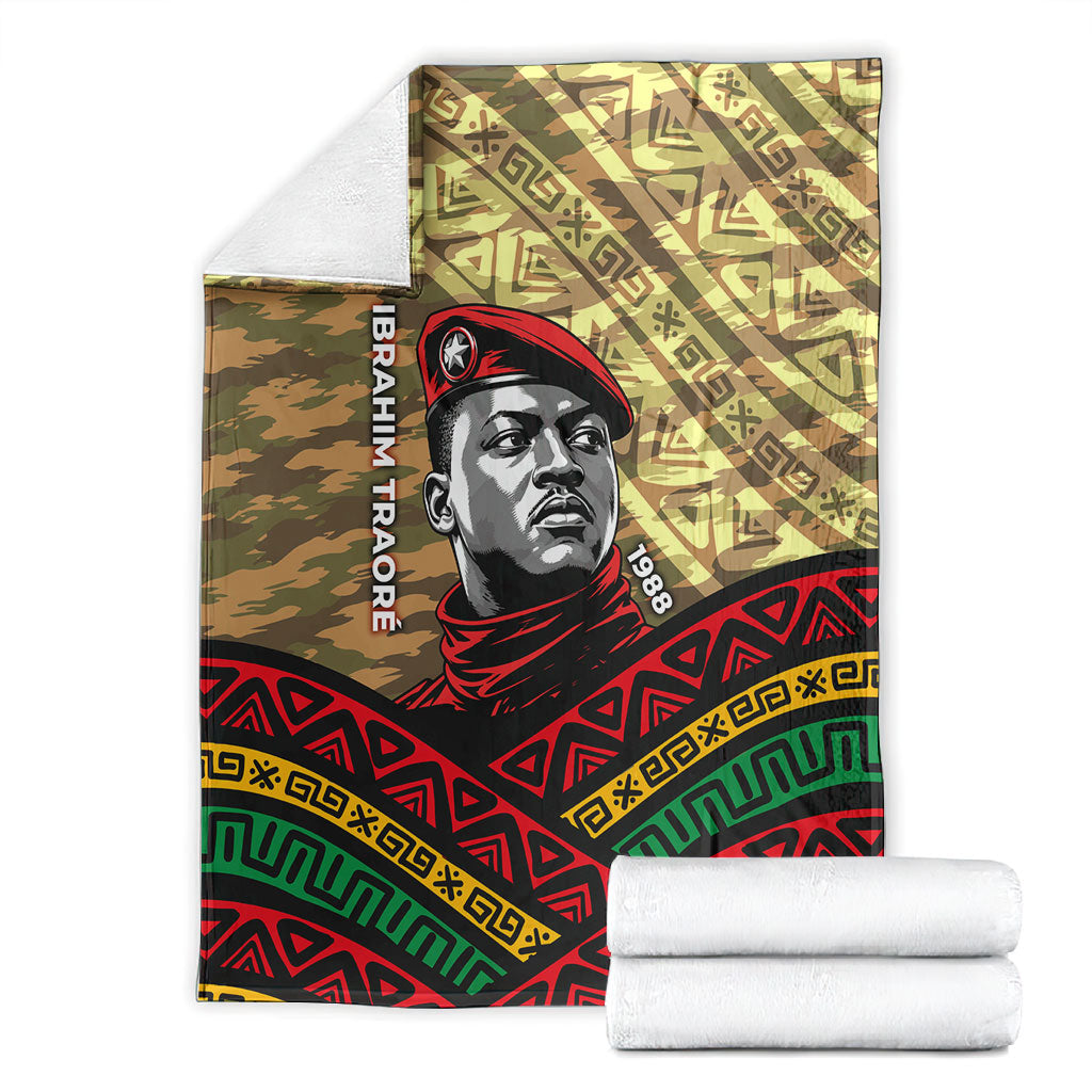 Ibrahim Traore Burkina Faso Blanket West African Revolutionary Art