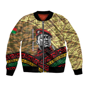 Ibrahim Traore Burkina Faso Bomber Jacket West African Revolutionary Art