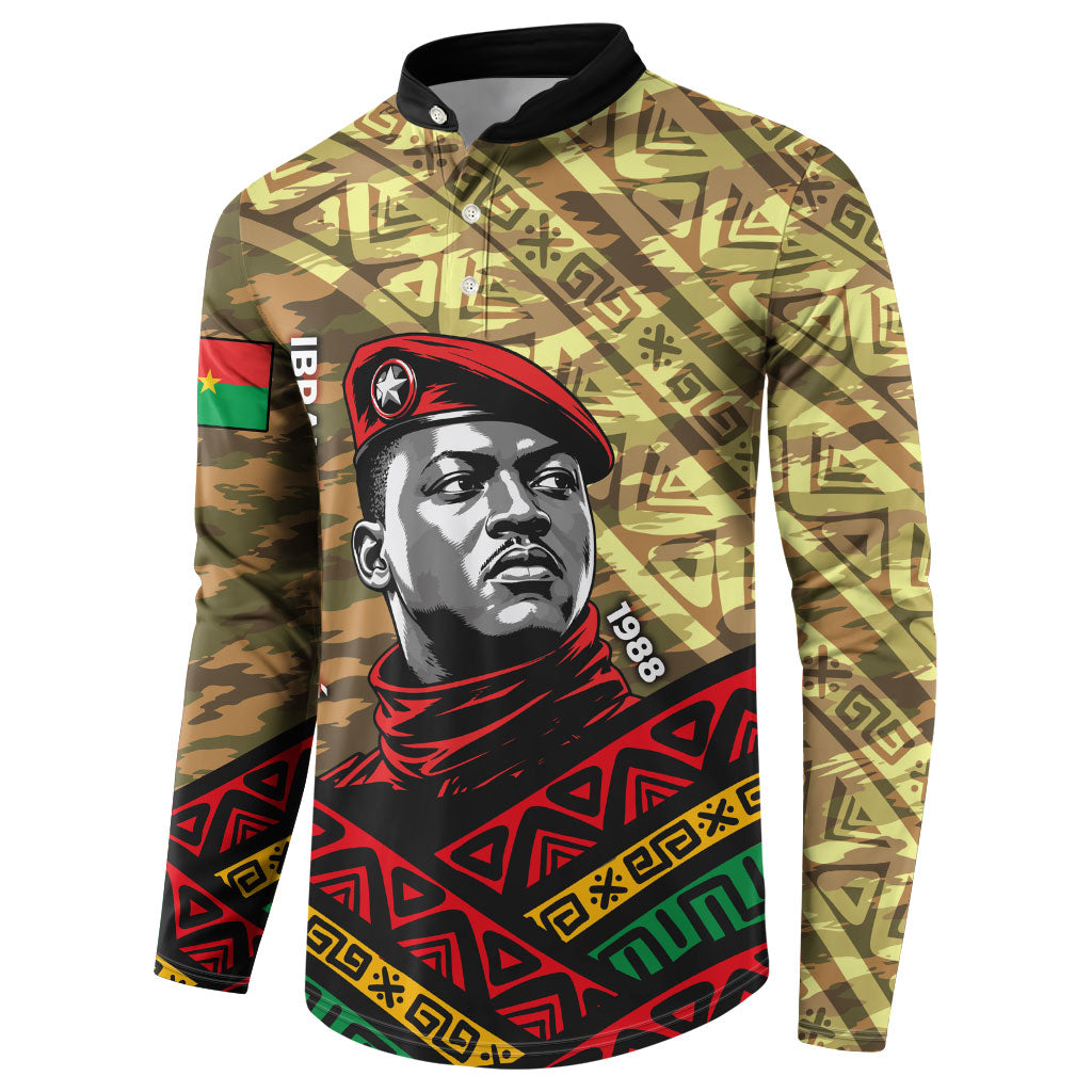 Ibrahim Traore Burkina Faso Button Sweatshirt West African Revolutionary Art