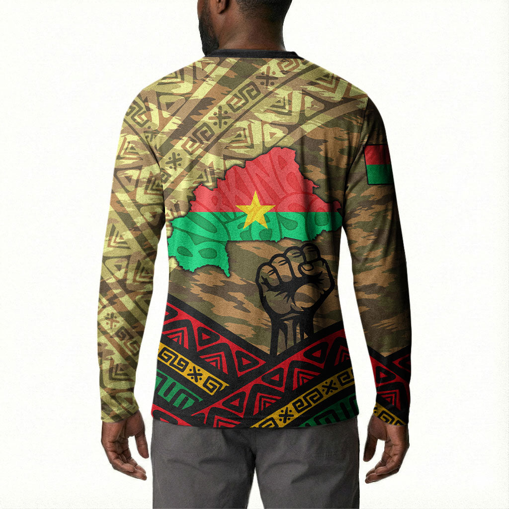 Ibrahim Traore Burkina Faso Button Sweatshirt West African Revolutionary Art