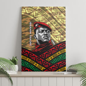 Ibrahim Traore Burkina Faso Canvas Wall Art West African Revolutionary Art