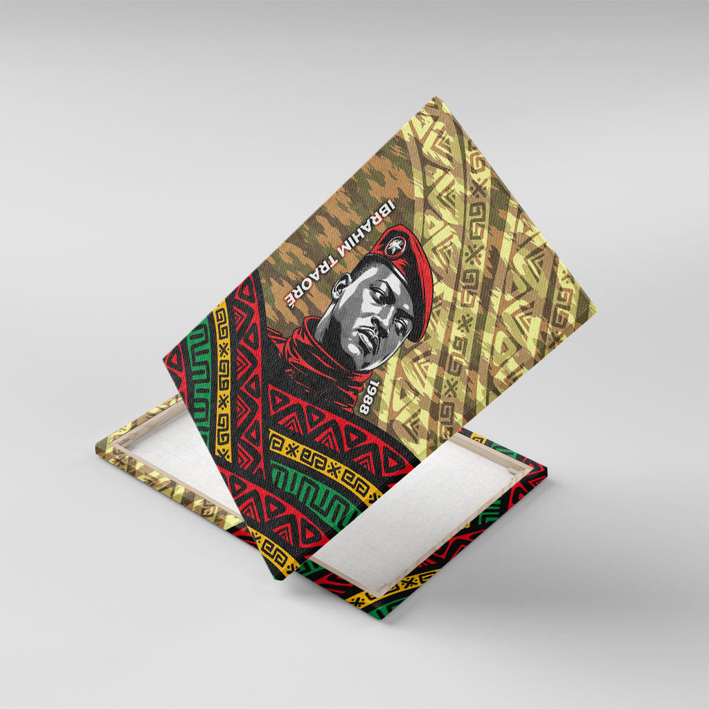 Ibrahim Traore Burkina Faso Canvas Wall Art West African Revolutionary Art