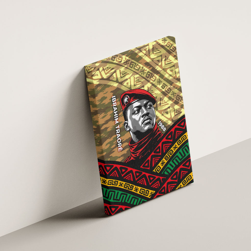 Ibrahim Traore Burkina Faso Canvas Wall Art West African Revolutionary Art