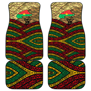 Ibrahim Traore Burkina Faso Car Mats West African Revolutionary Art