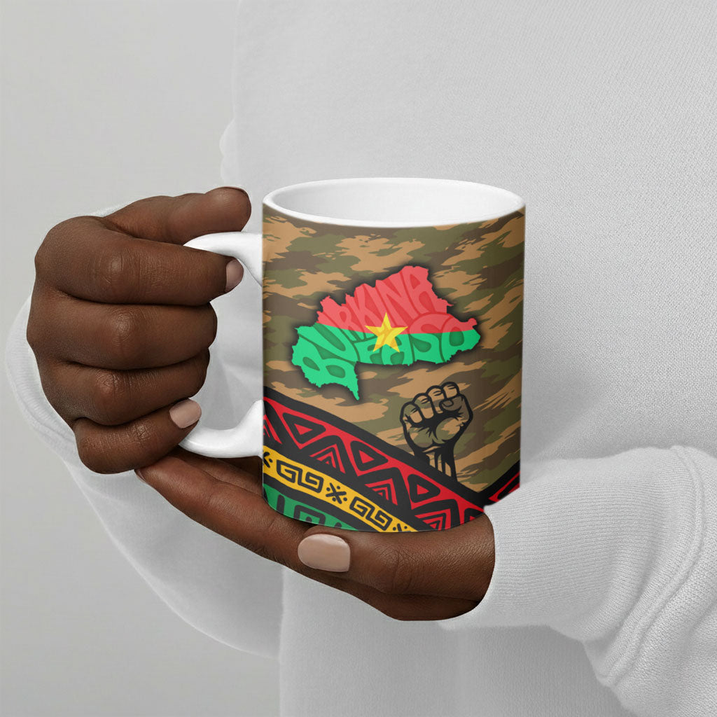 Ibrahim Traore Burkina Faso Ceramic Mug West African Revolutionary Art