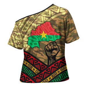 Ibrahim Traore Burkina Faso Cross Shoulder Shirt West African Revolutionary Art
