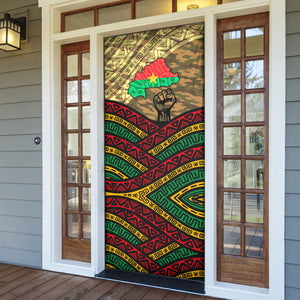 Ibrahim Traore Burkina Faso Door Cover West African Revolutionary Art