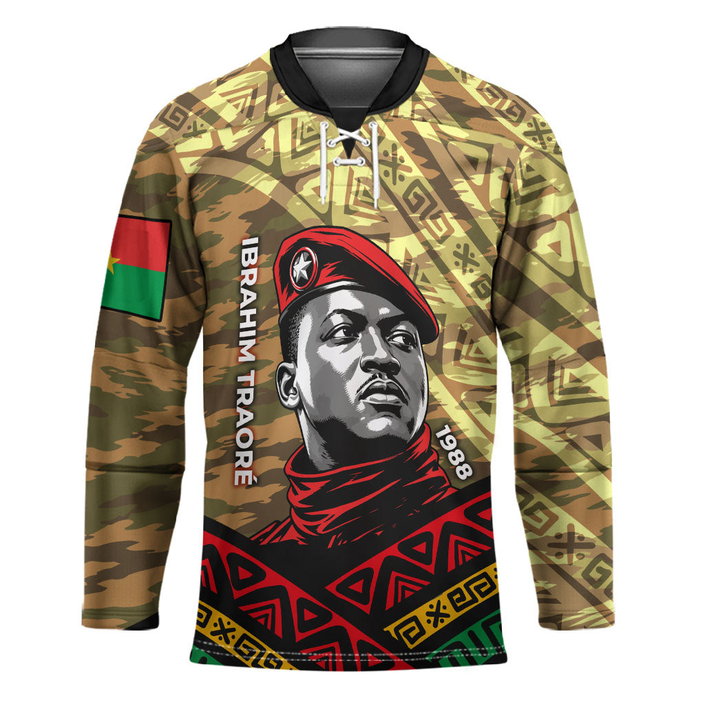 Ibrahim Traore Burkina Faso Hockey Jersey West African Revolutionary Art