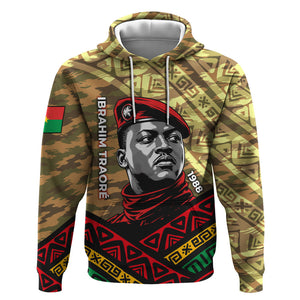 Ibrahim Traore Burkina Faso Hoodie West African Revolutionary Art