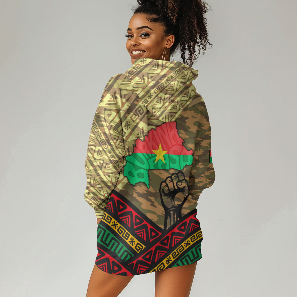 Ibrahim Traore Burkina Faso Hoodie Dress West African Revolutionary Art