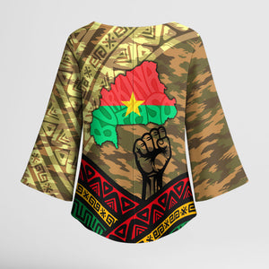 Ibrahim Traore Burkina Faso Kimono Sleeve Blouse West African Revolutionary Art