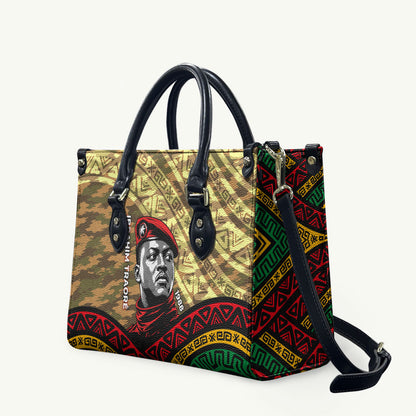 Ibrahim Traore Burkina Faso Leather Bag West African Revolutionary Art