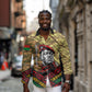 Ibrahim Traore Burkina Faso Long Sleeve Button Shirt West African Revolutionary Art
