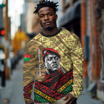 Ibrahim Traore Burkina Faso Long Sleeve Shirt West African Revolutionary Art