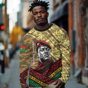 Ibrahim Traore Burkina Faso Long Sleeve Shirt West African Revolutionary Art