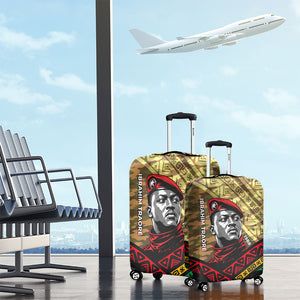 Ibrahim Traore Burkina Faso Luggage Cover West African Revolutionary Art