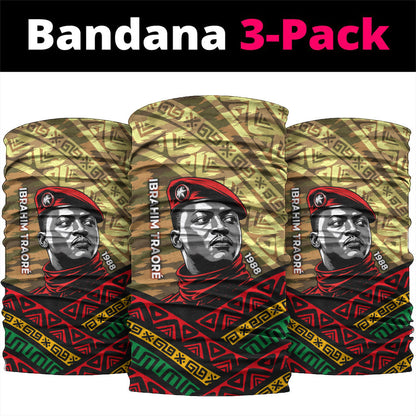 Ibrahim Traore Burkina Faso Neck Gaiter West African Revolutionary Art