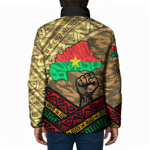 Ibrahim Traore Burkina Faso Padded Jacket West African Revolutionary Art