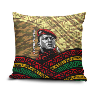Ibrahim Traore Burkina Faso Pillow Cover West African Revolutionary Art