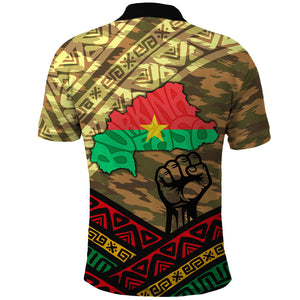 Ibrahim Traore Burkina Faso Polo Shirt West African Revolutionary Art