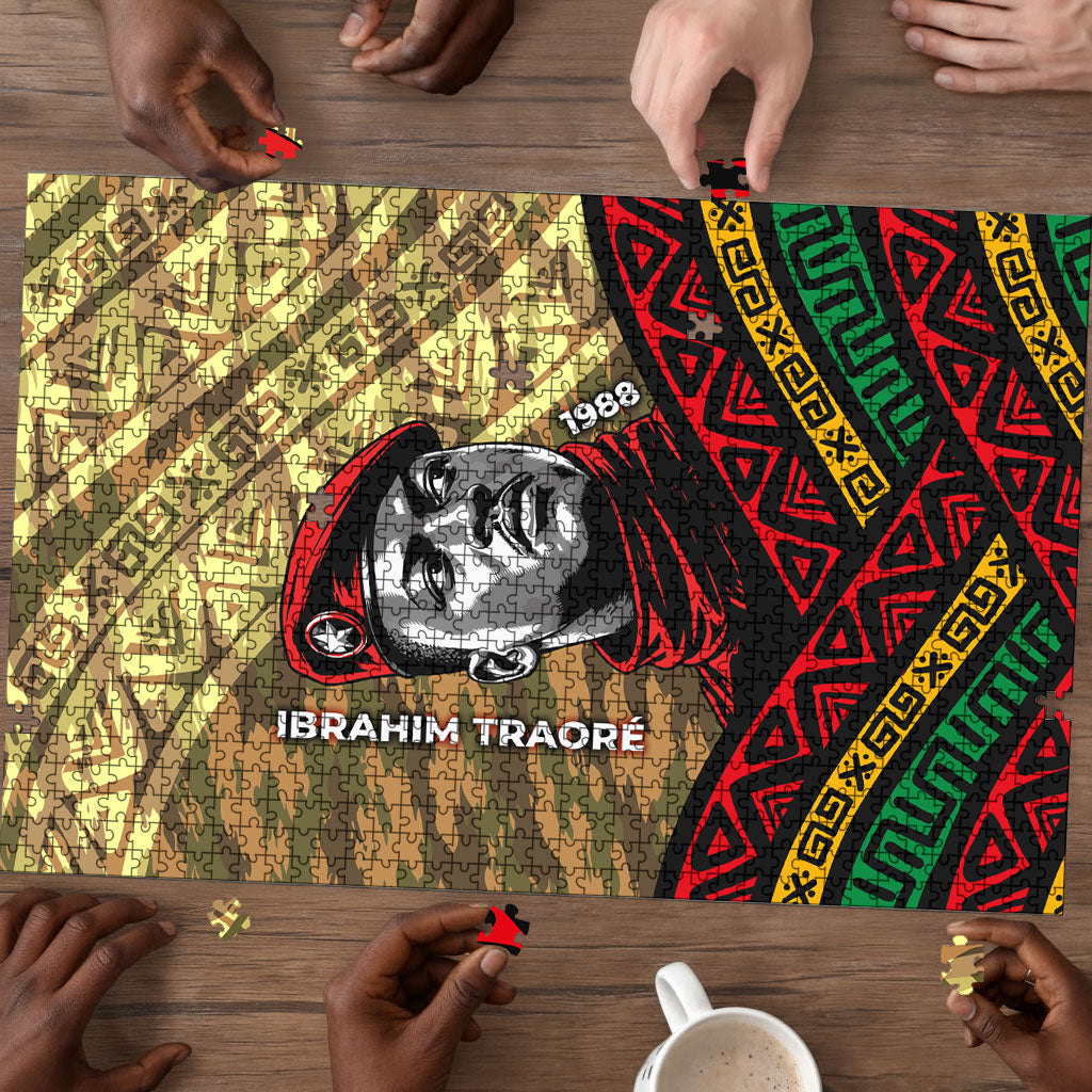Ibrahim Traore Burkina Faso Puzzle West African Revolutionary Art