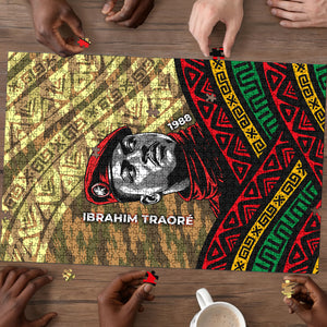 Ibrahim Traore Burkina Faso Puzzle West African Revolutionary Art