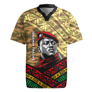 Ibrahim Traore Burkina Faso Rugby Jersey West African Revolutionary Art